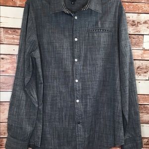 OceanCurrant Men’s  Black Dress Shirt Size Med